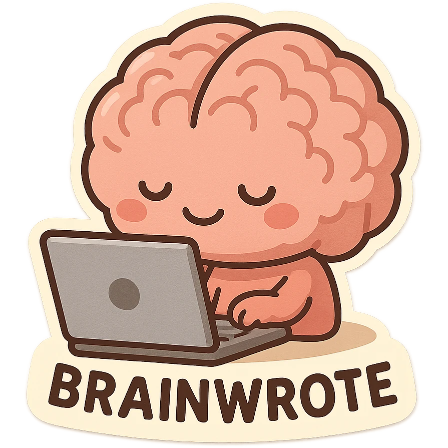 Brainwrote computer emoji