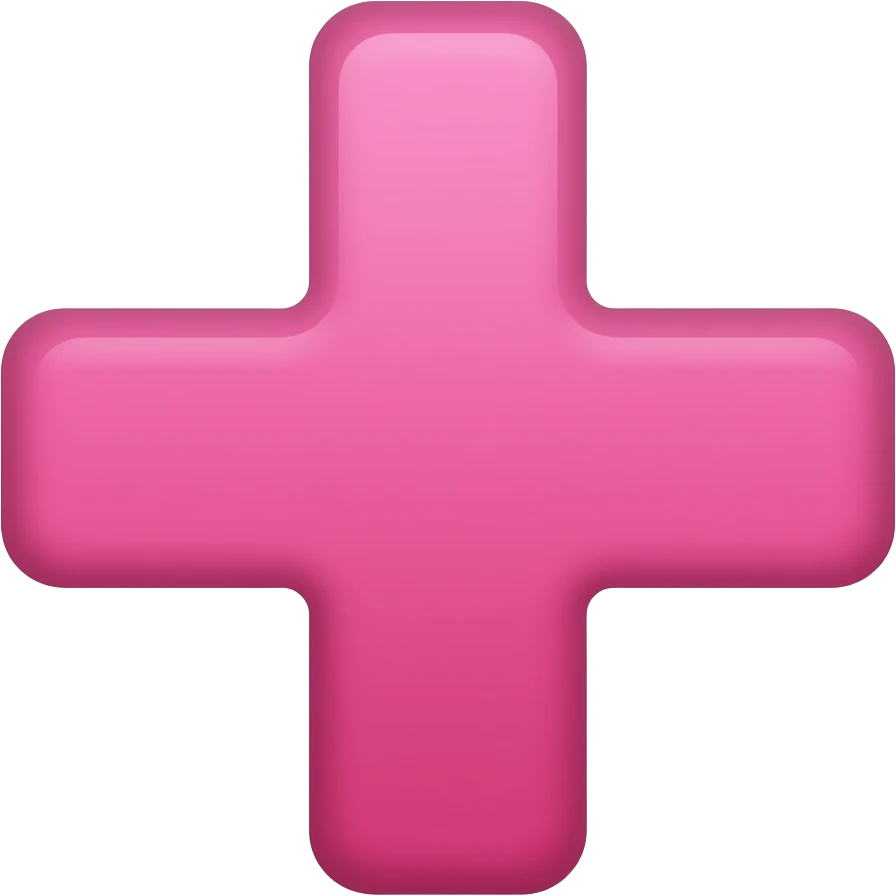 Pink cross emoji