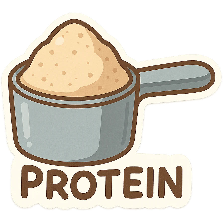 measuring spoon with protein inside emoji