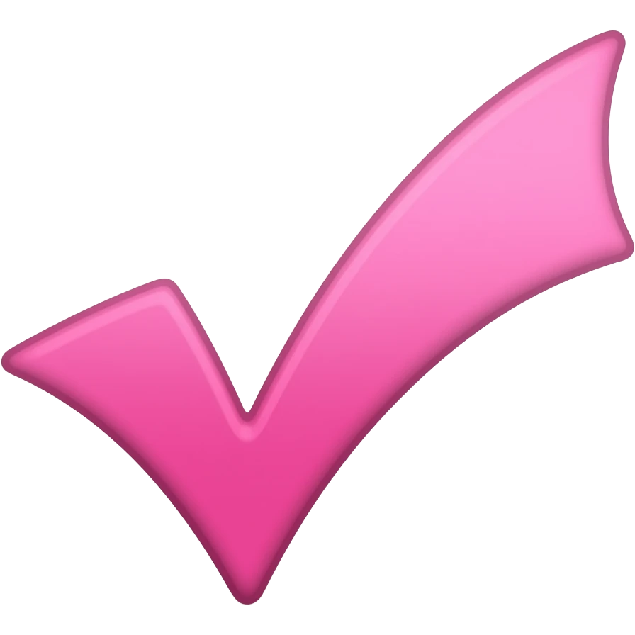 Pastel pink check emoji IOS emoji