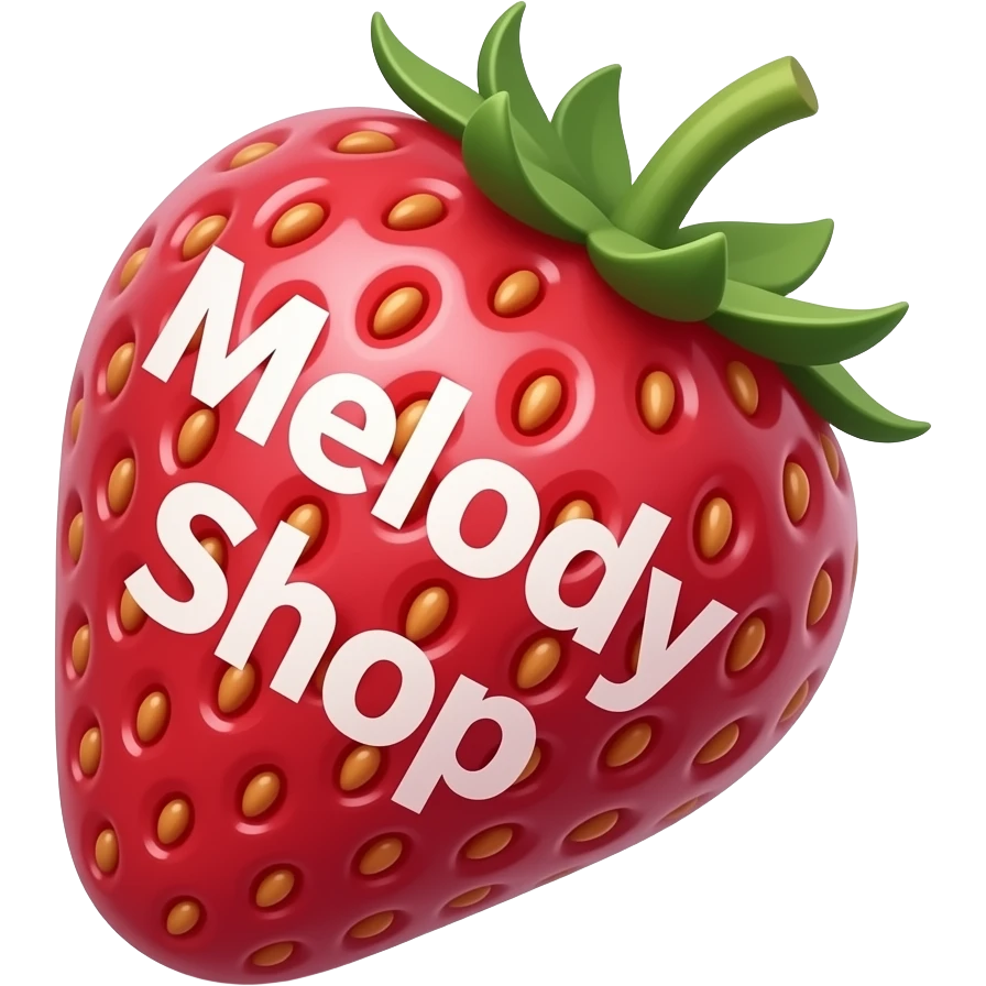 توت فرنگی صورتی که بنویسه ملودی شاپ 🍓 کامل باشه emoji