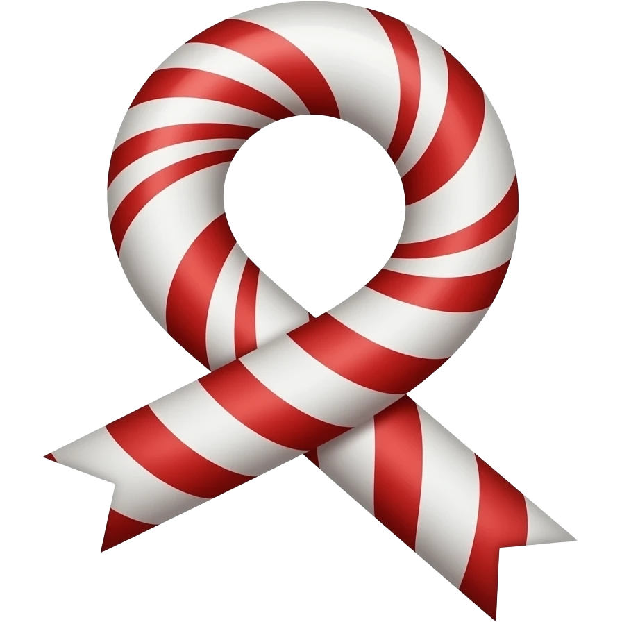 peppermint ribbon emoji