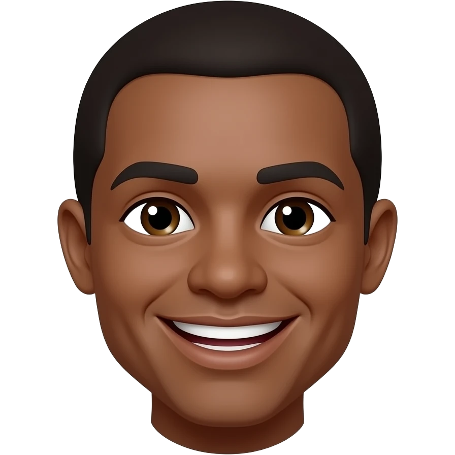 keep the face and the round head shape of this "😊" and only changing the skin colour to brown emoji