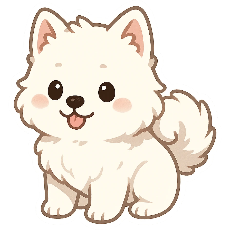 samoyed puppy emoji