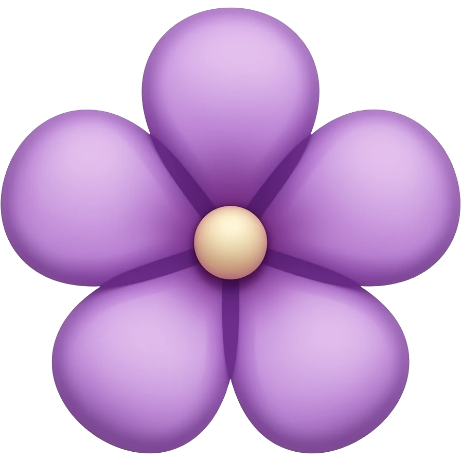 Purple flower emoji