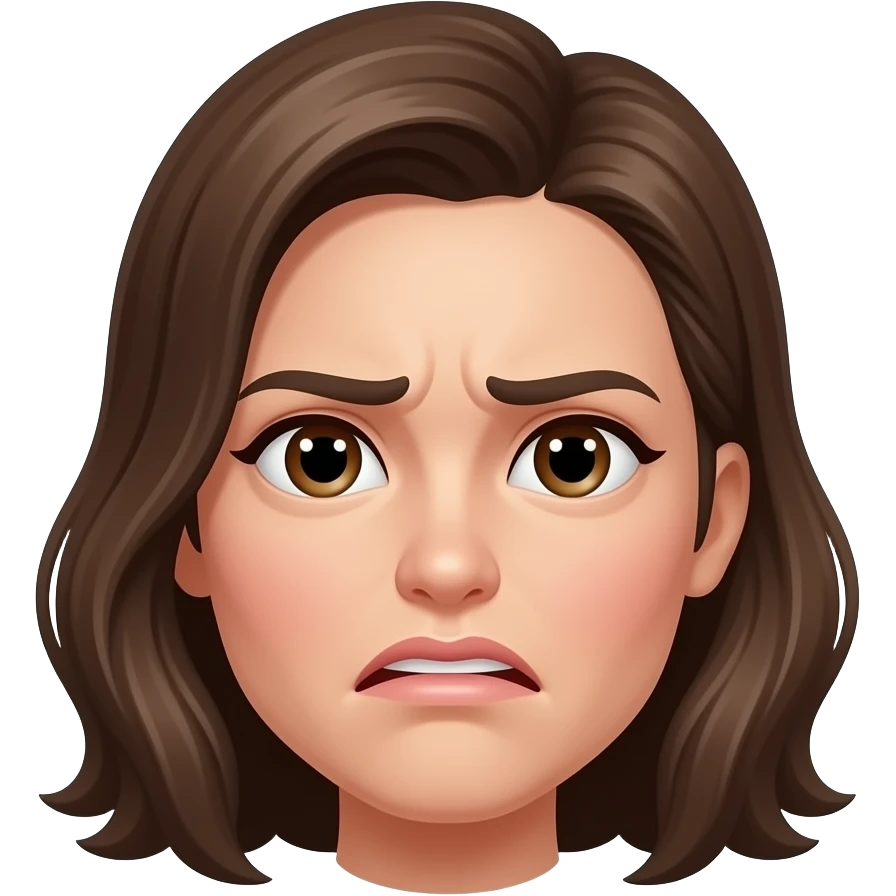 Female Disgusted face emoji