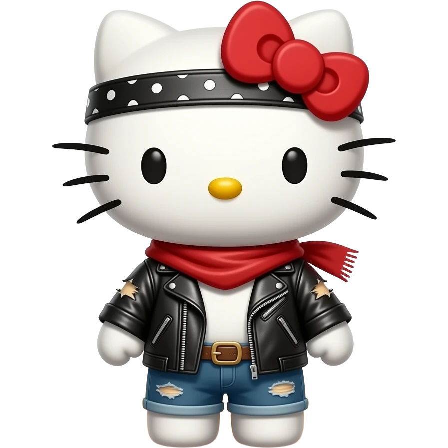 hello kitty as mad max emoji