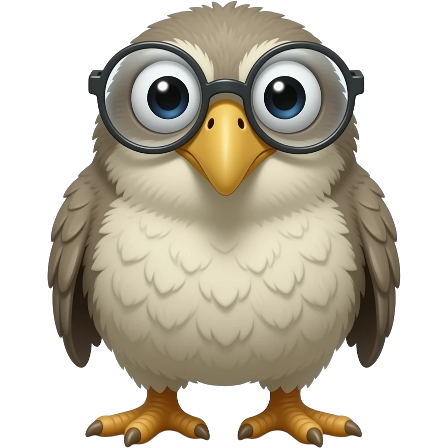 Nerd dodo emoji