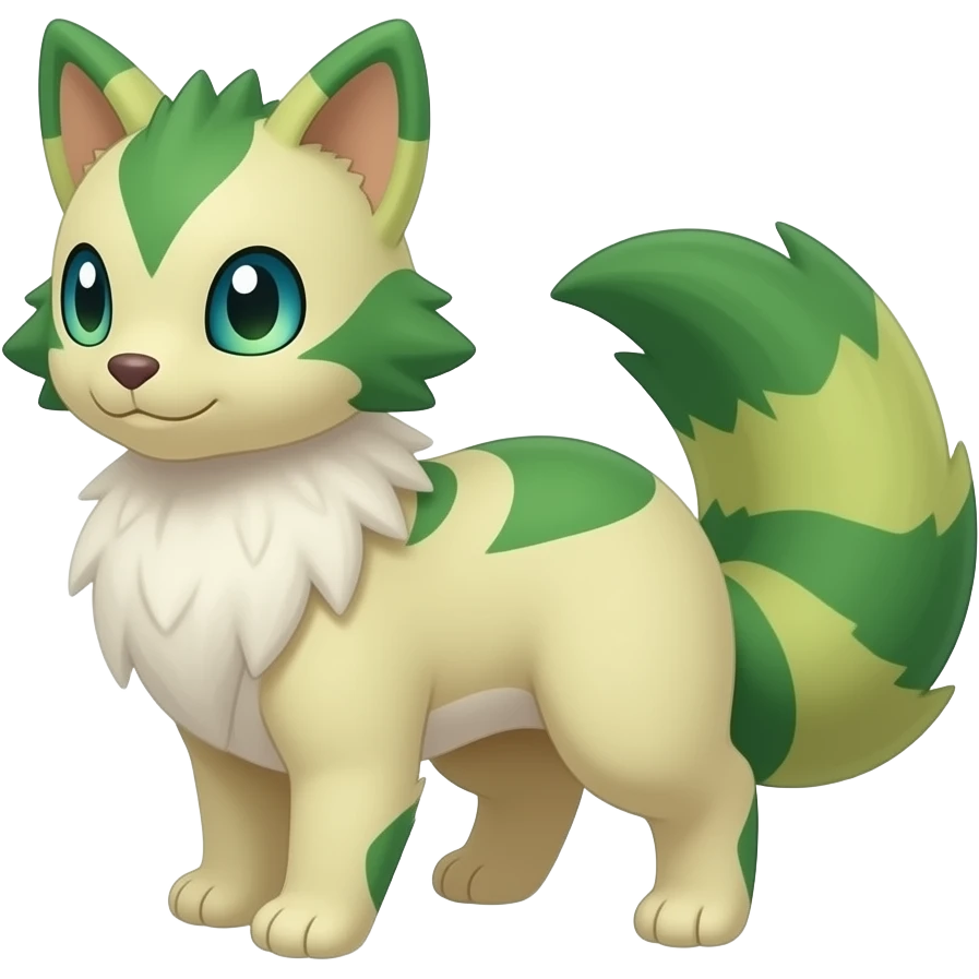 Meowstic-Dialga-Kecleon-Minccino-Furret-Fakemon-hybrid emoji