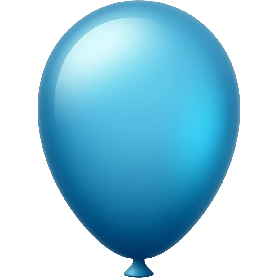 Mavi balon emoji