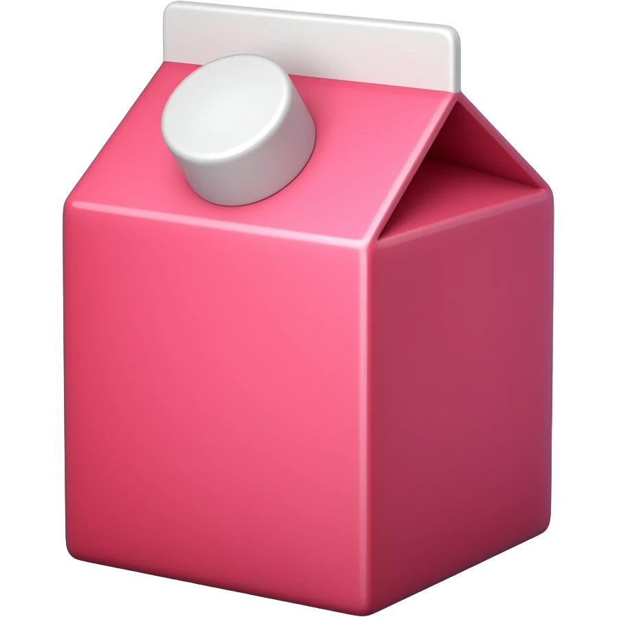 dark pink juice box emoji