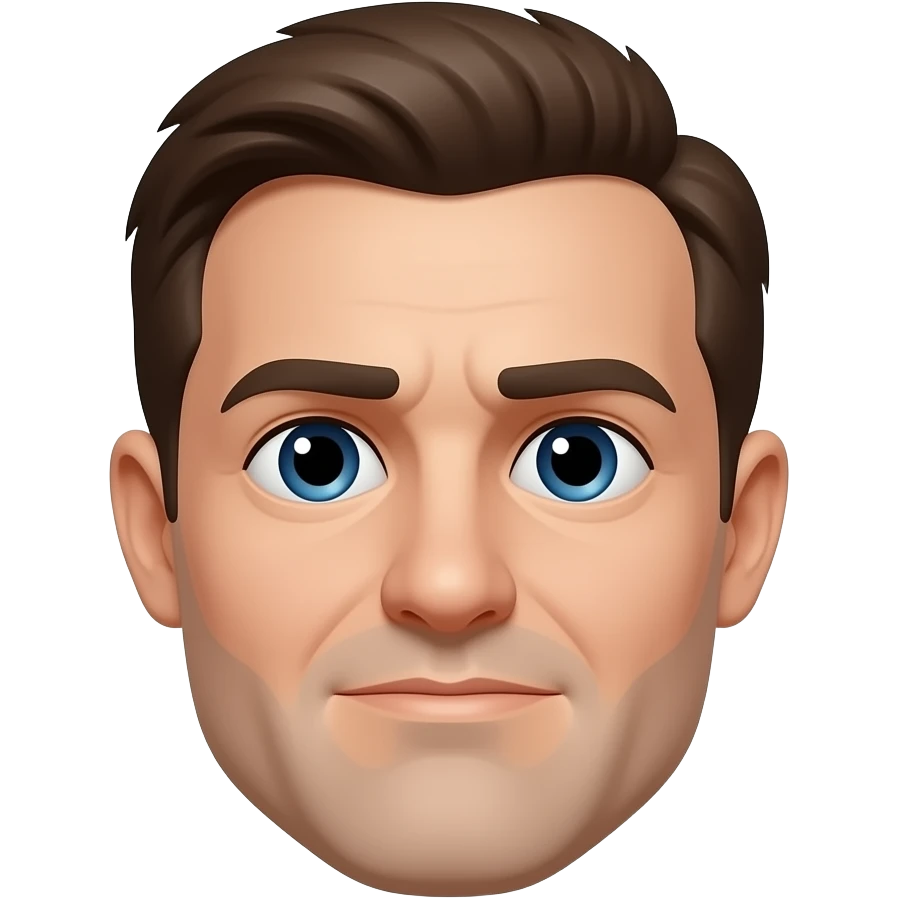 A guy mewing emoji