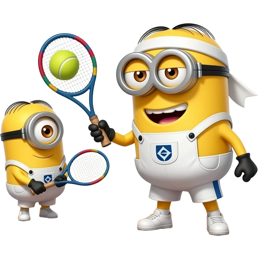 minions playing tennis emoji