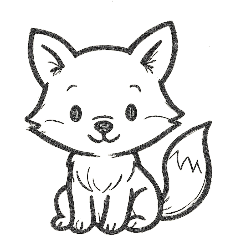 cute baby fox emoji