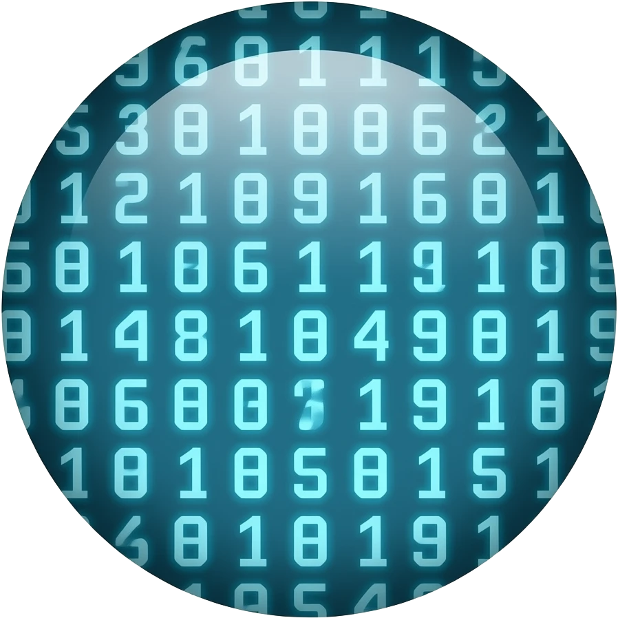 digital rain matrix minimal emoji