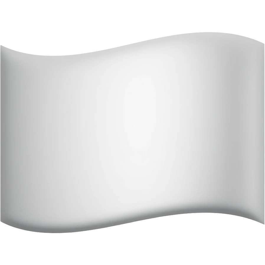 White Flag with ovoid emoji