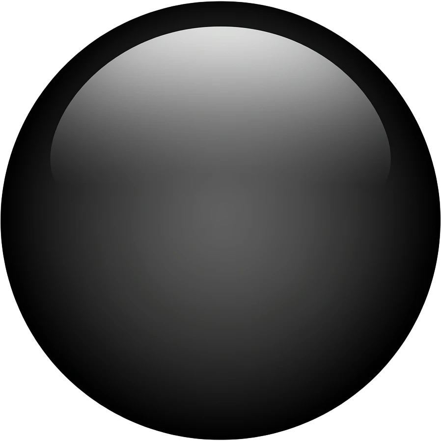 black dot emoji