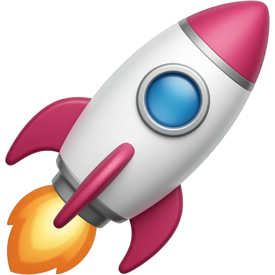 Create a transparent "Let's go UX" rocket emoji for Slack using #4DCBAA emoji