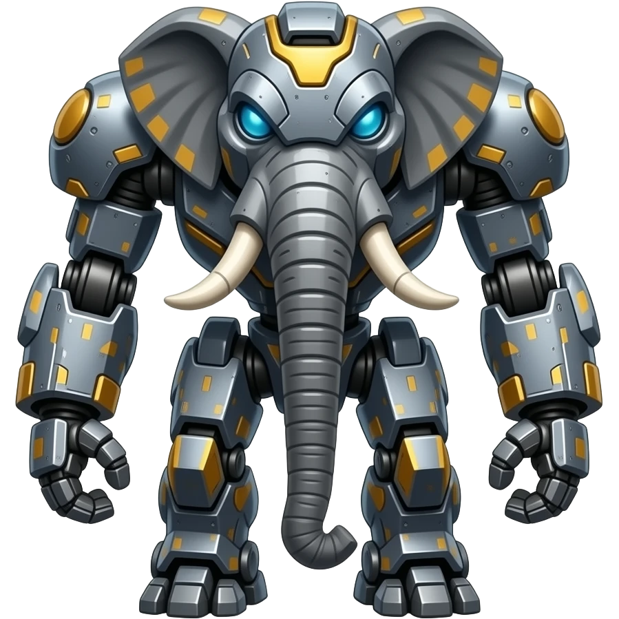 Armored mecha elephant robot killer emoji