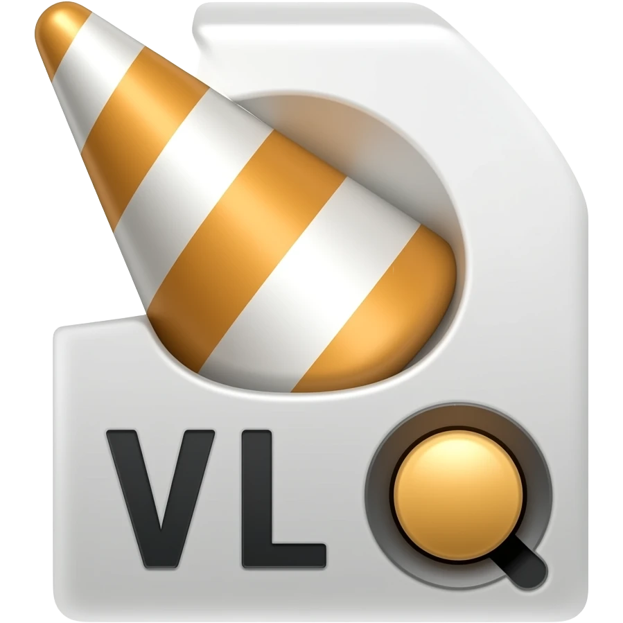 Cone Vlc player emoji emoji