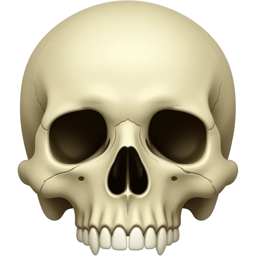 Skull face emoji