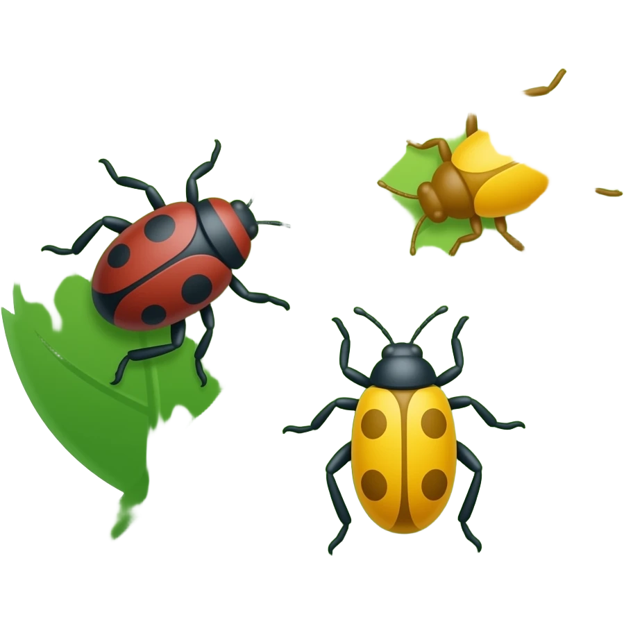 leaf with bugs emoji