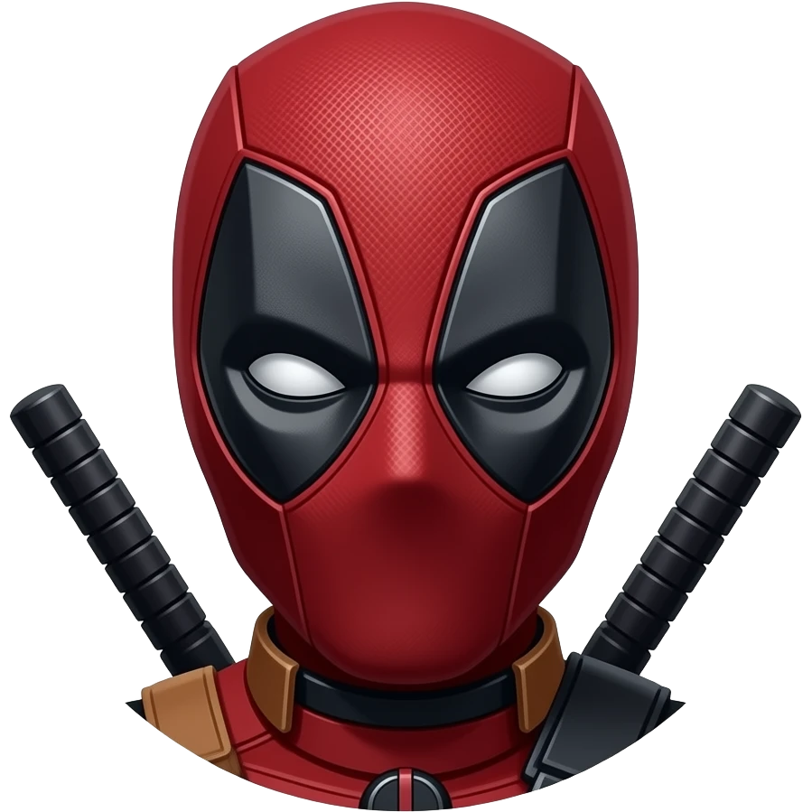 Deadpool round face emoji