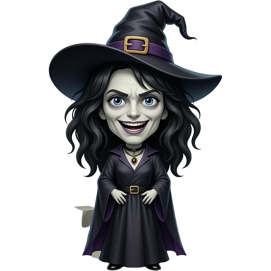 Castle disgusting naked gothic witch emoji