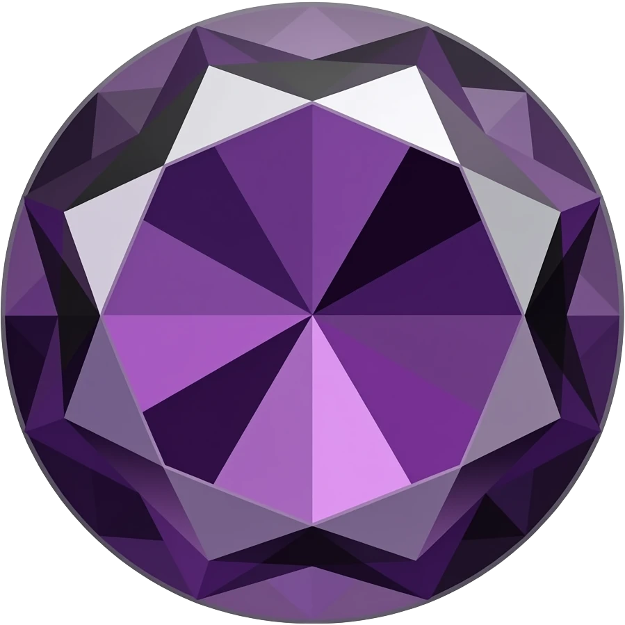 purple and black gem emoji