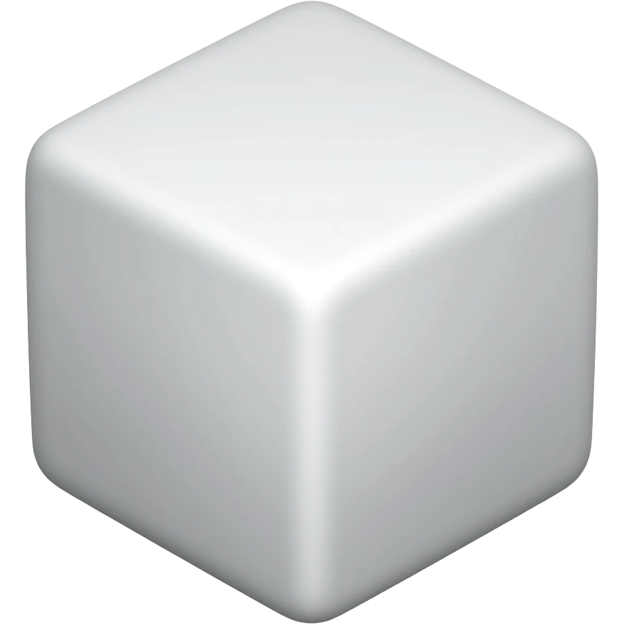White flag with cube on it emoji