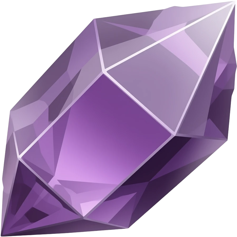 Faceted Amethyst emoji