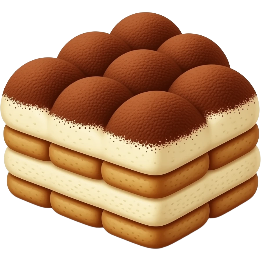 Tiramisu slice emoji