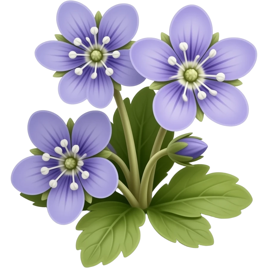 нарисуй цветы asperugo procumbens emoji