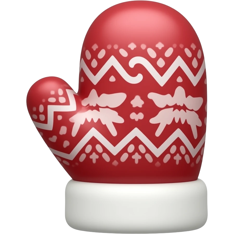 christmas mitten emoji