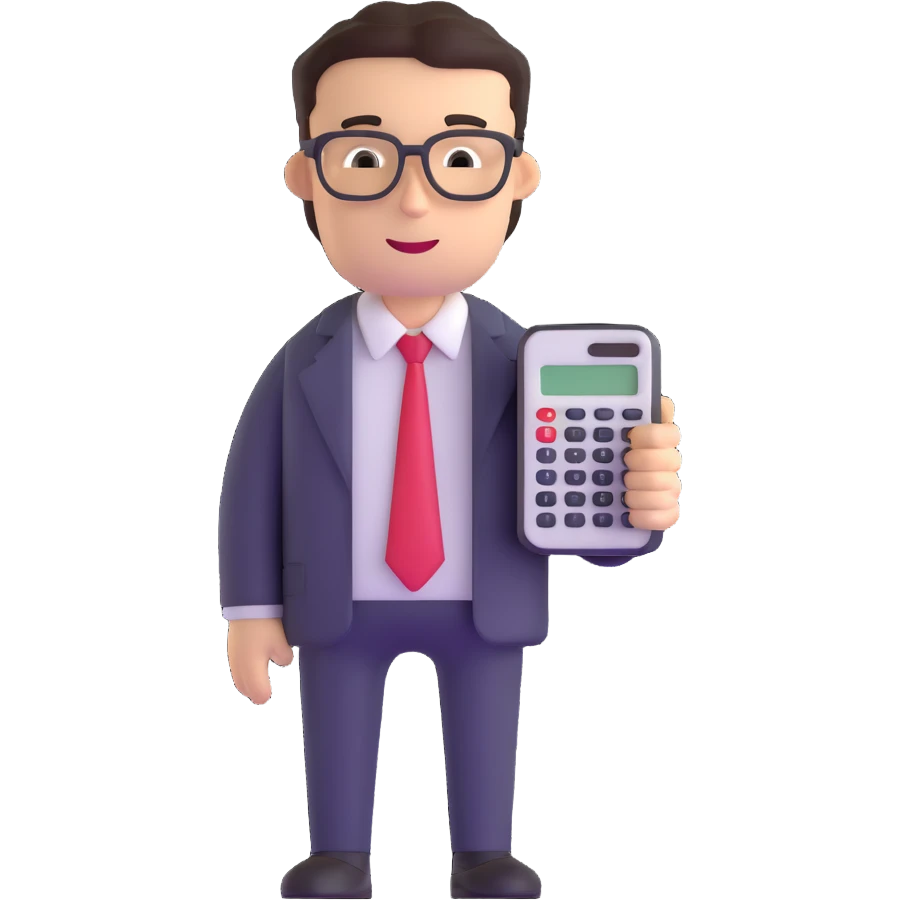 accountant with calculator emoji