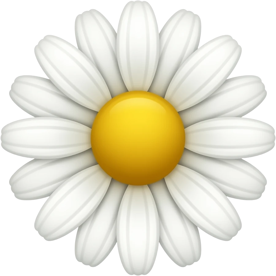 White daisy flower emoji
