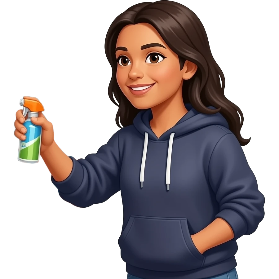 A Māori female doing Graffiti emoji