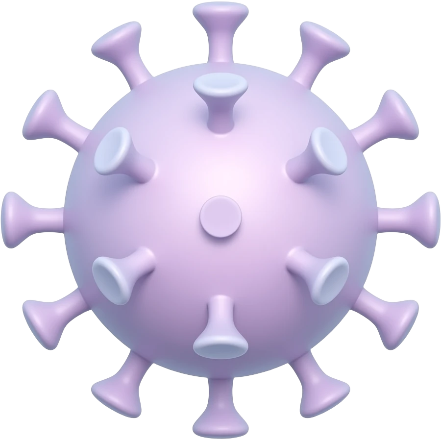 VIRUS PASTEL PINK AND BABY BLUE COLOR emoji