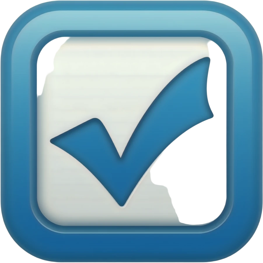 Blue tick emoji