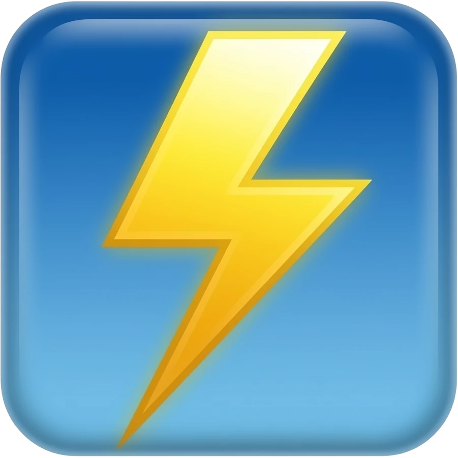 lightning emoji