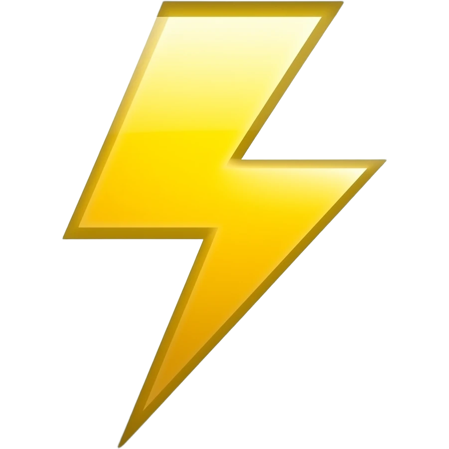 seulement un éclair (electricité) emoji