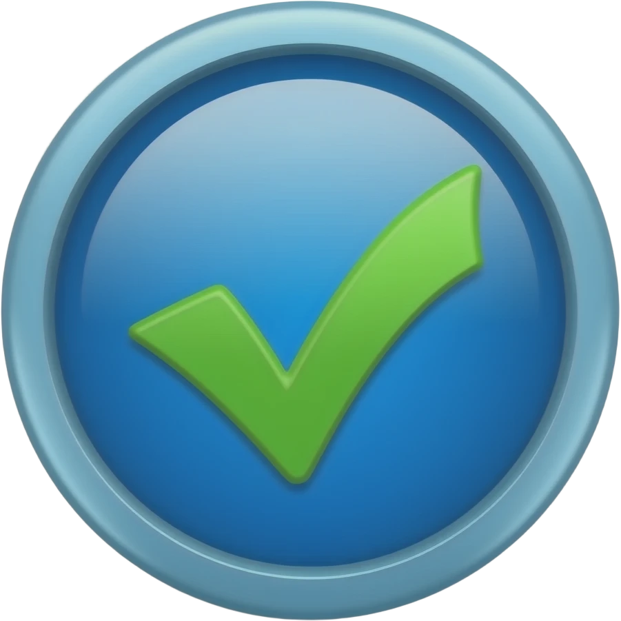 Blue verification badge emoji | AI Emoji Generator