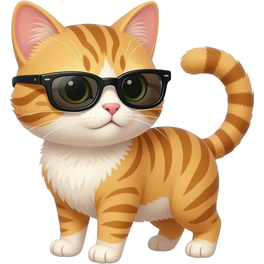 Cat wearing sunglasses emoji