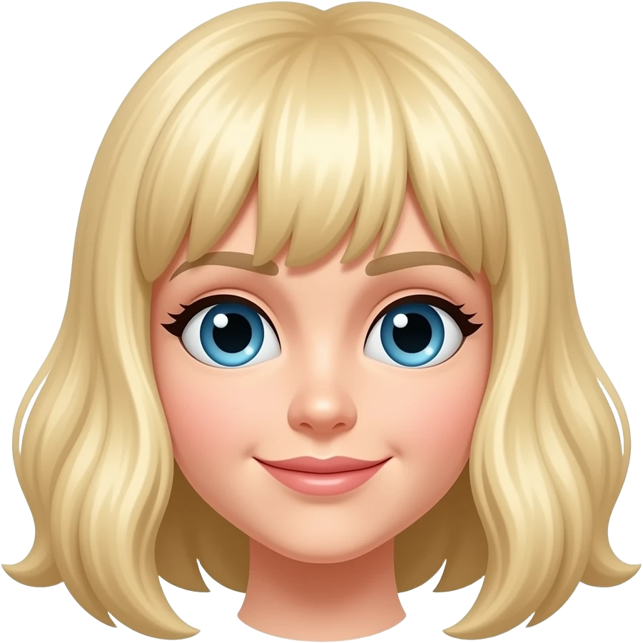 Blonde wig emoji