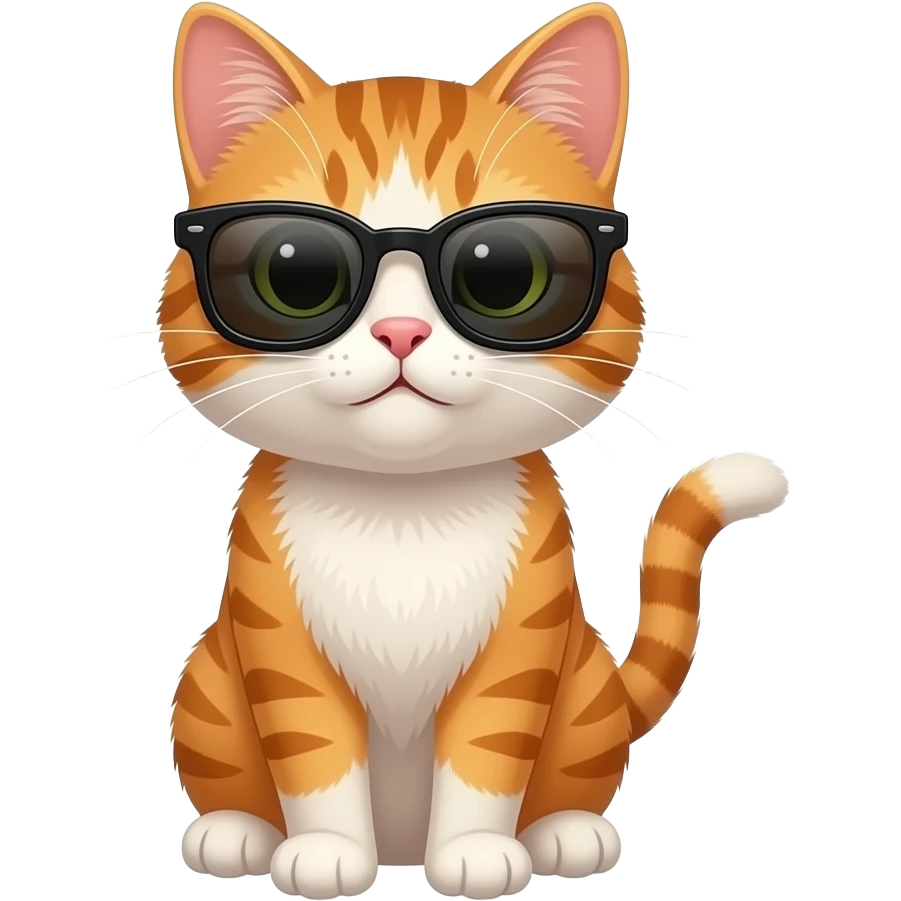 Cat wearing sunglasses emoji