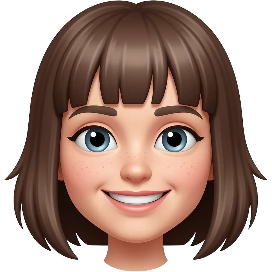 a smirking tomboy. Only head emoji