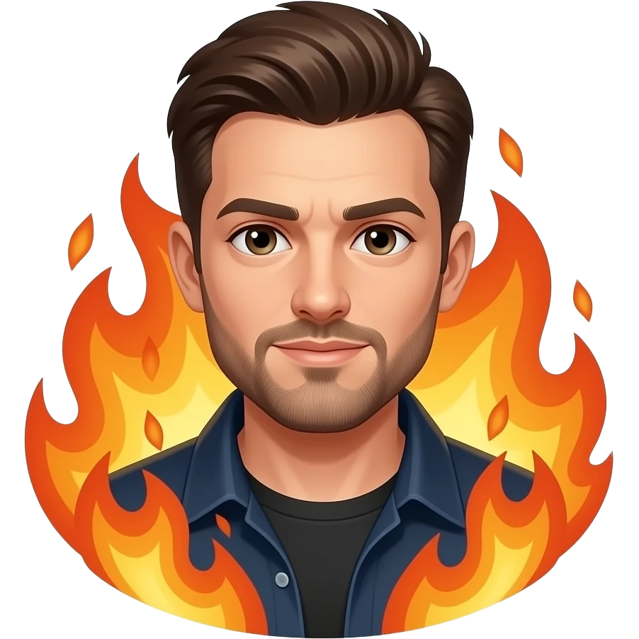 Men on fire emoji