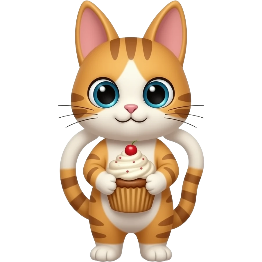 BunnyCat + cupcake emoji