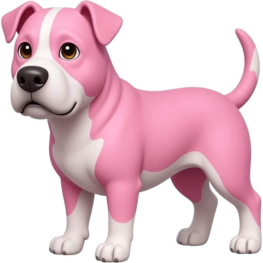 Perro de rosa y serio emoji