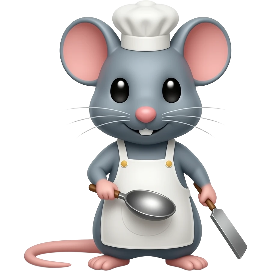 Mini mouse cooking emoji